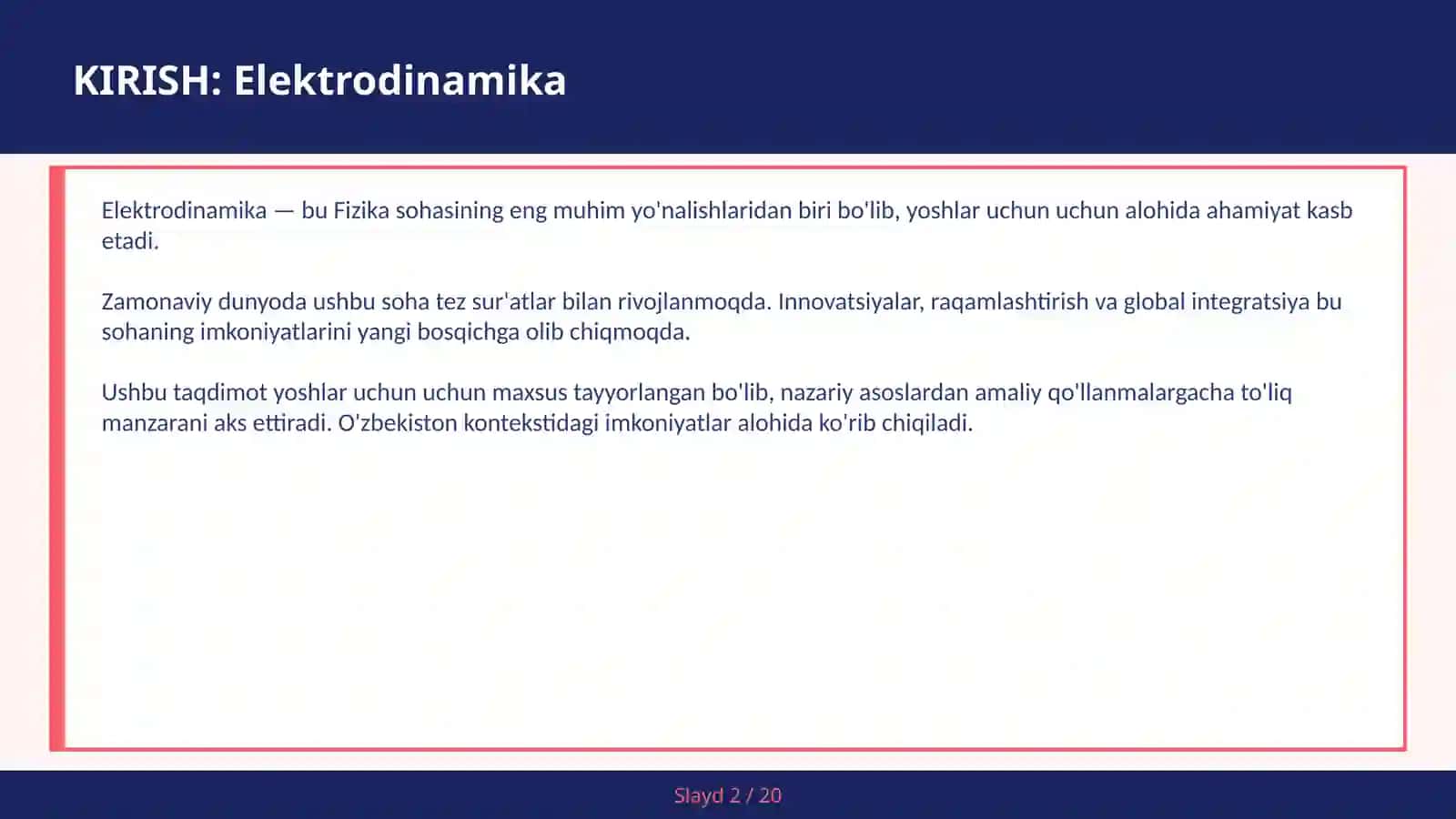 Elektrodinamika 2