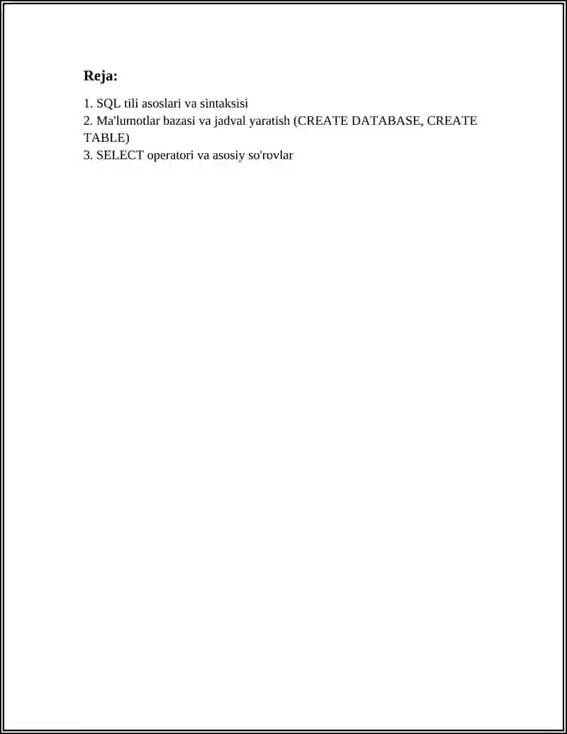 SQL TILI 2