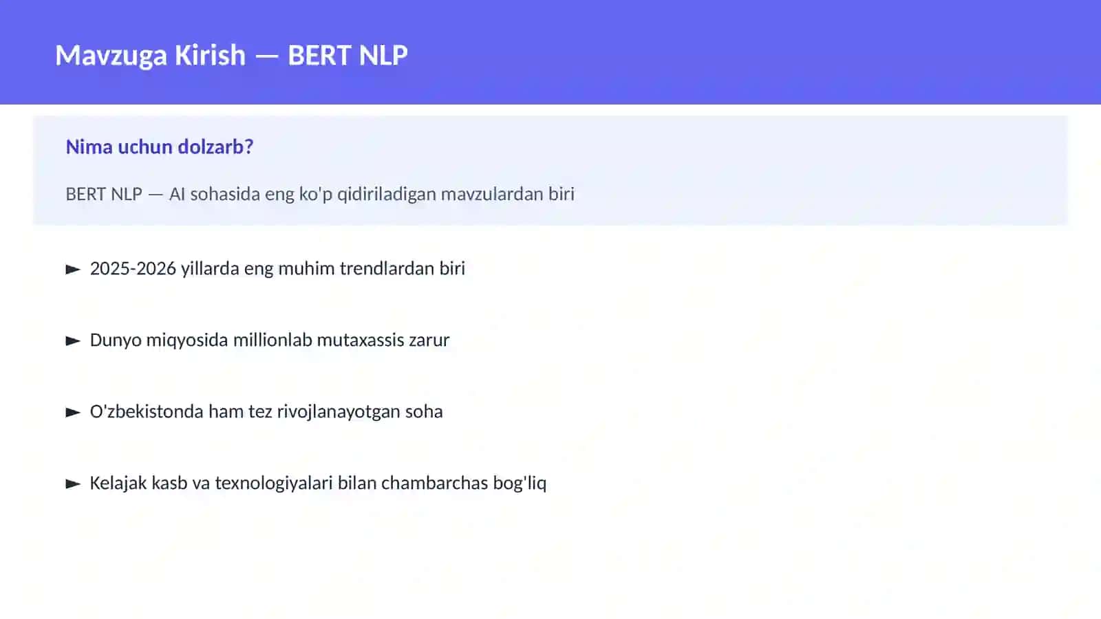 BERT NLP 2