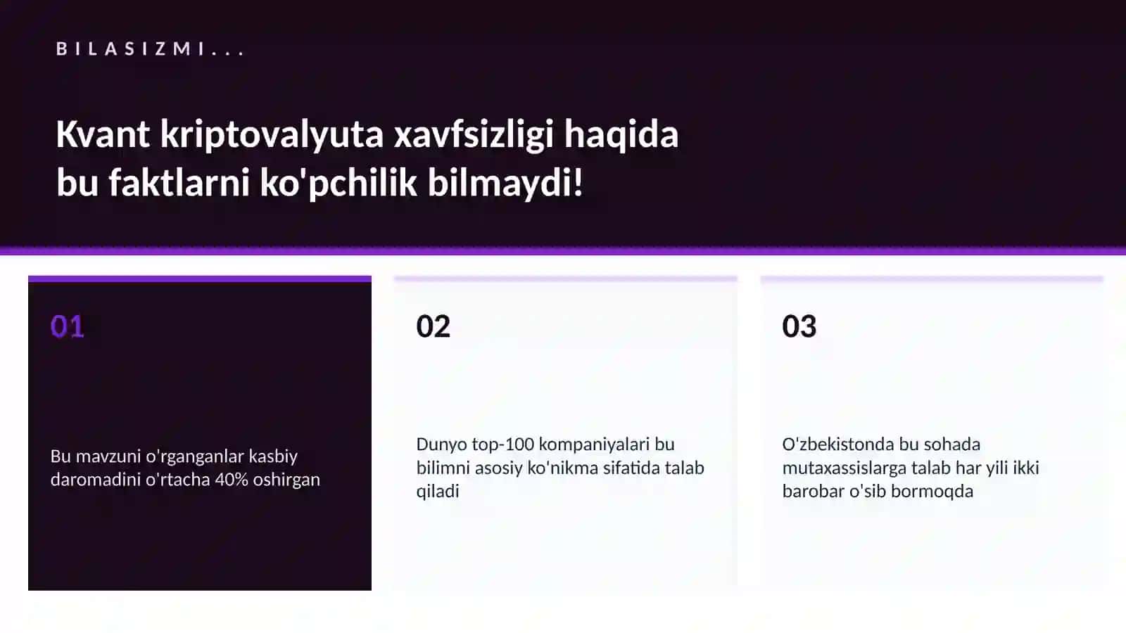 Kvant kriptovalyuta xavfsizligi 2