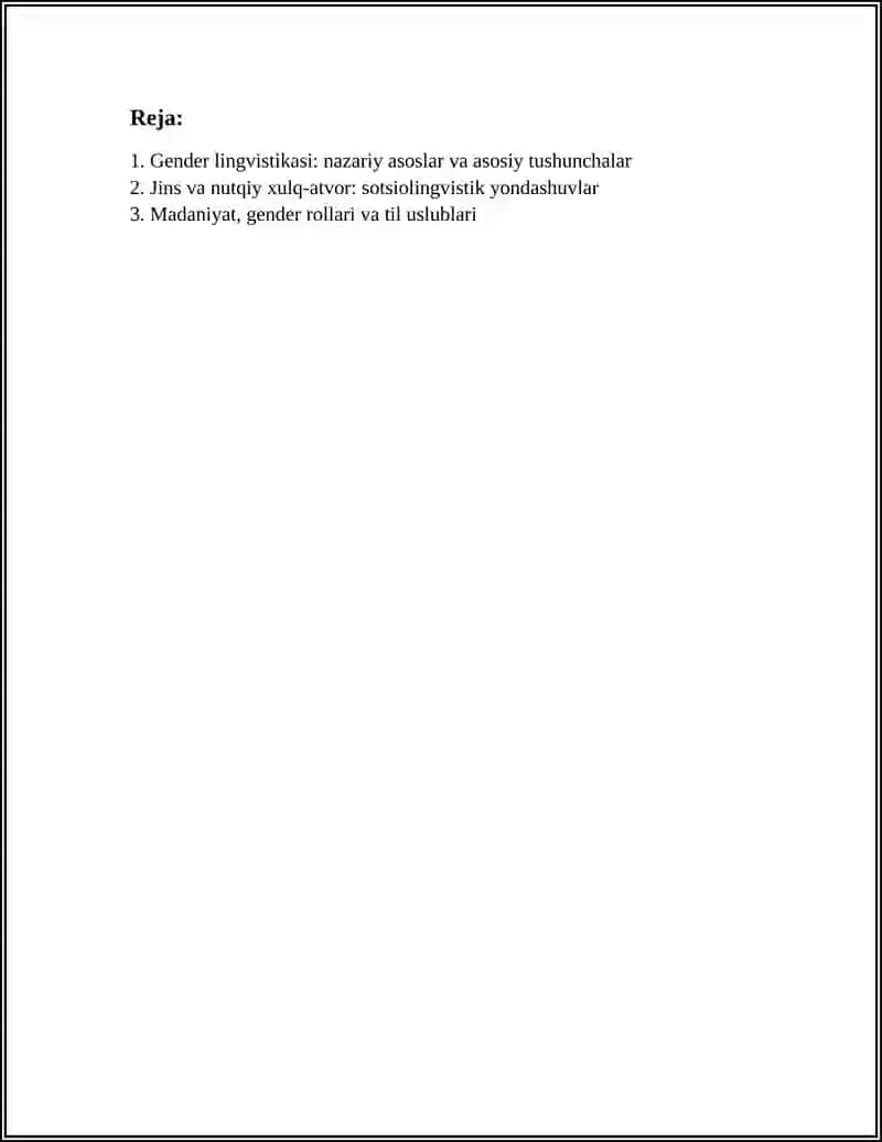 Gender Lingvistikasi va Nutqiy Xulq Atvor 2