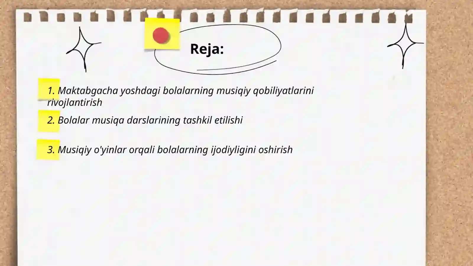 Maktabgacha yoshdagi bolalarning musiqaviy faoliyati mazmuni 2
