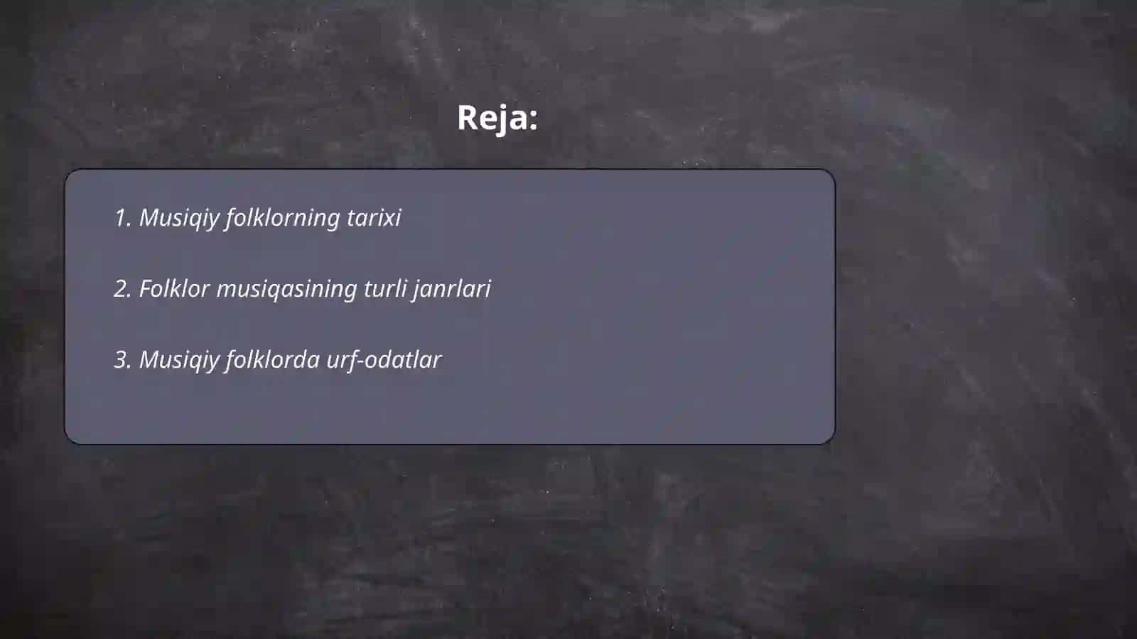 Musiqiy Folklor va uning ko‘p qirraligi 2