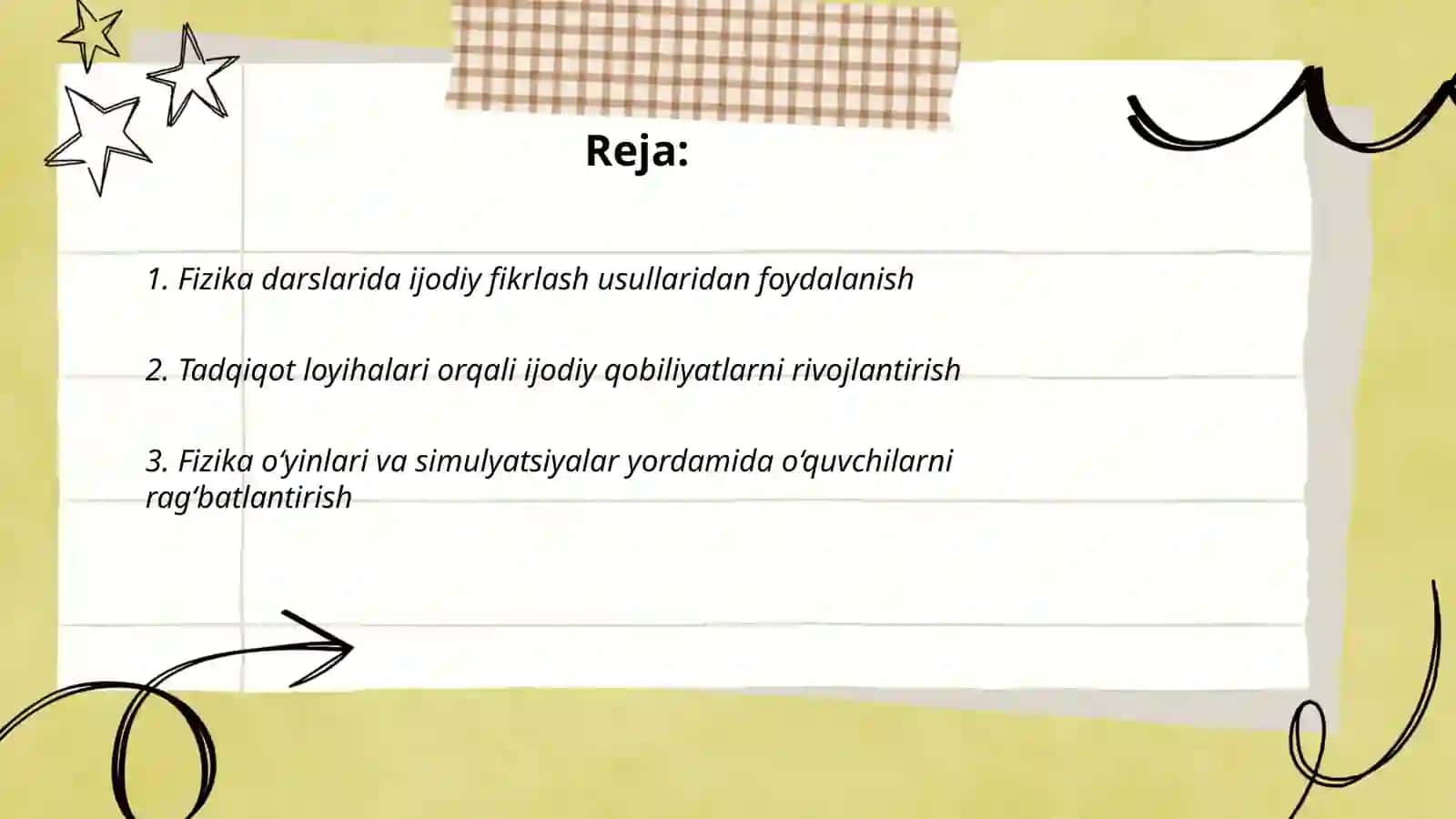 Fizika o‘qitishda o‘quvchilarning ijodiy qobilyatini rivojlantirish yo‘llari 2