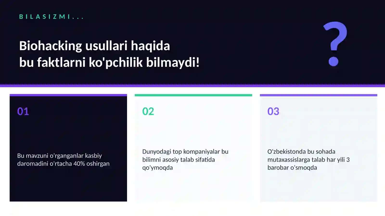 Biohacking usullari 2