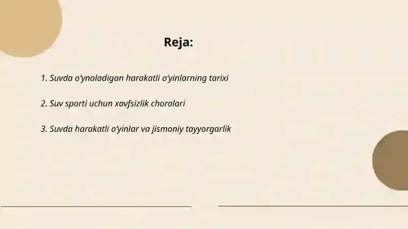 Suvda o‘ynaladigan harakatli o‘yinlar 2