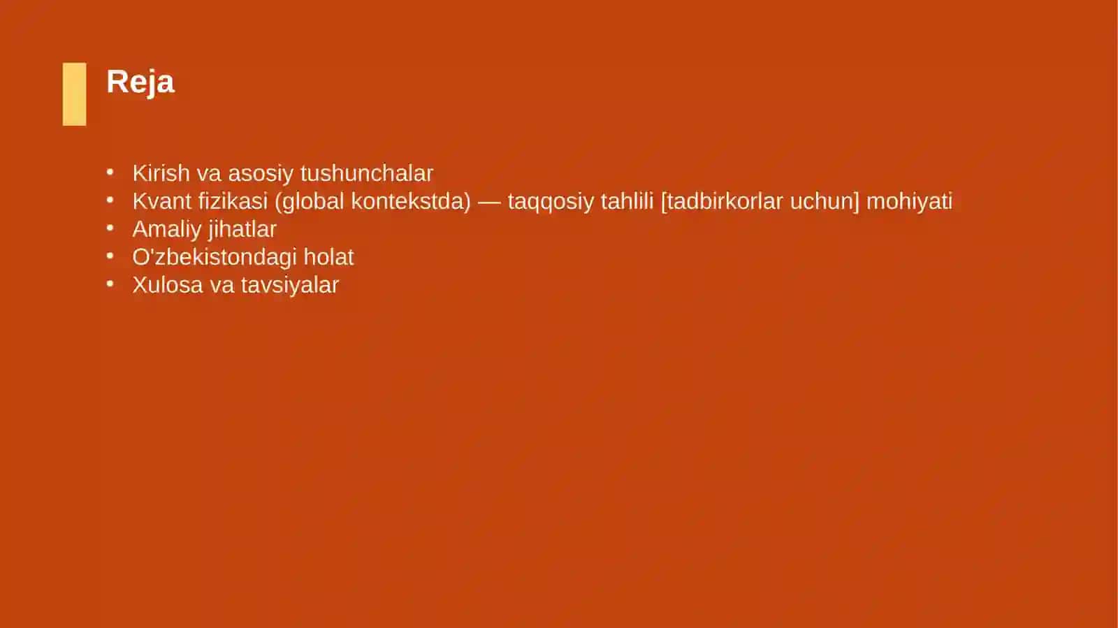 Kvant fizikasi (global kontekstda) — taqqosiy tahlili [tadbirkorlar uchun] 2