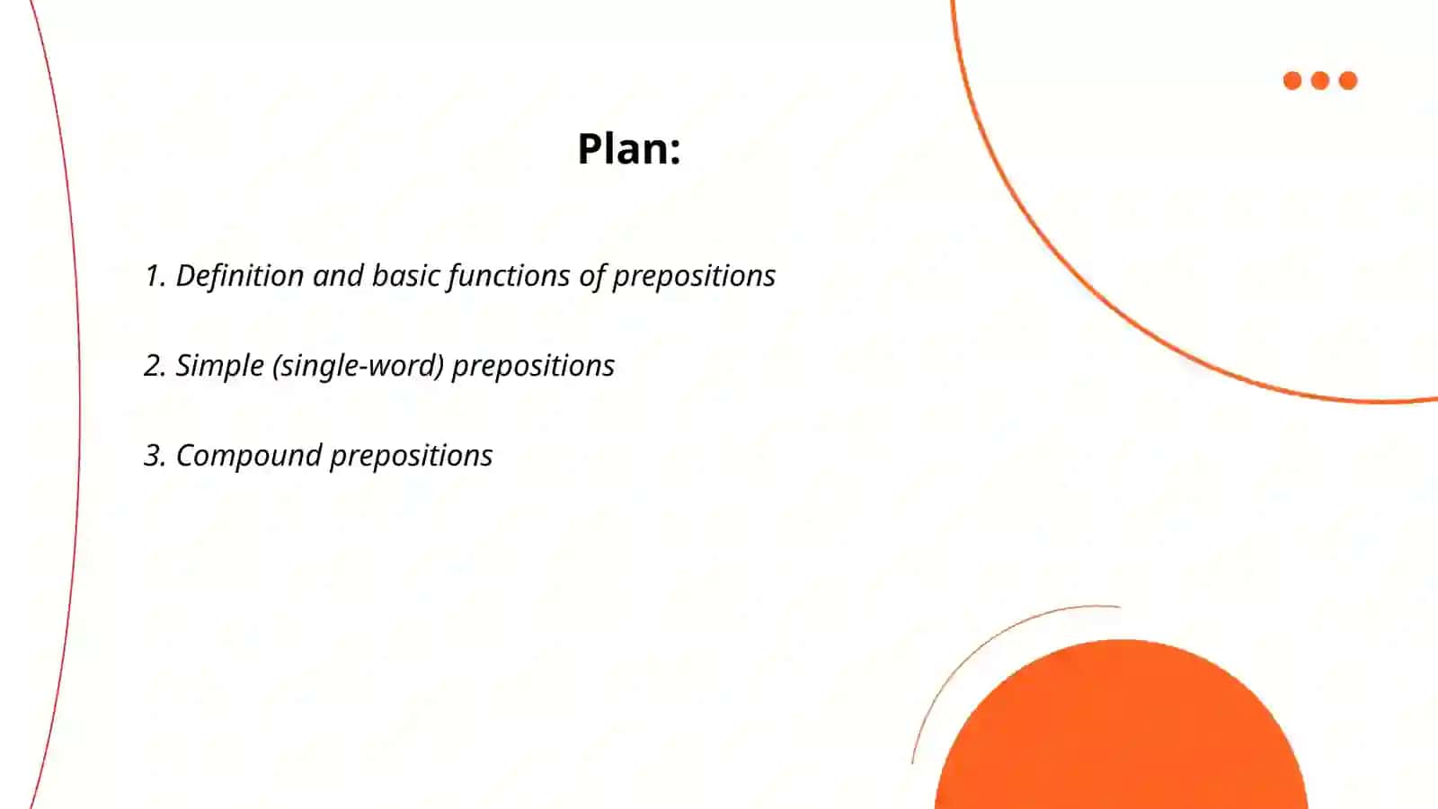 Prepositions and Types 2