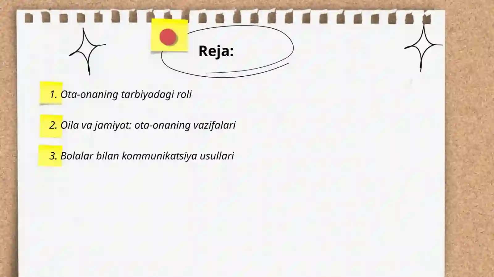 Ota-onaning tarbiyadagi roli 2