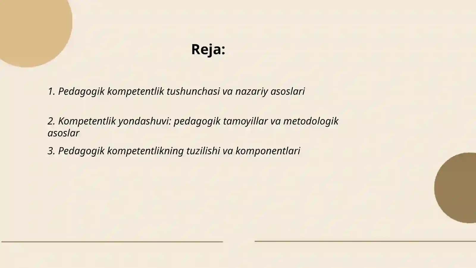 Pedagogik kompetentlikning nazariy metodologik asoslari va tarbiya jarayoning mohiyati va mazmuni 2