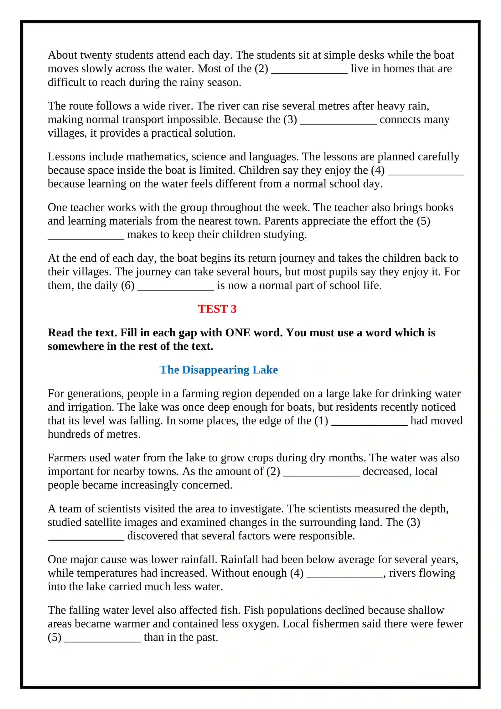 Multilevel reading part 1 2