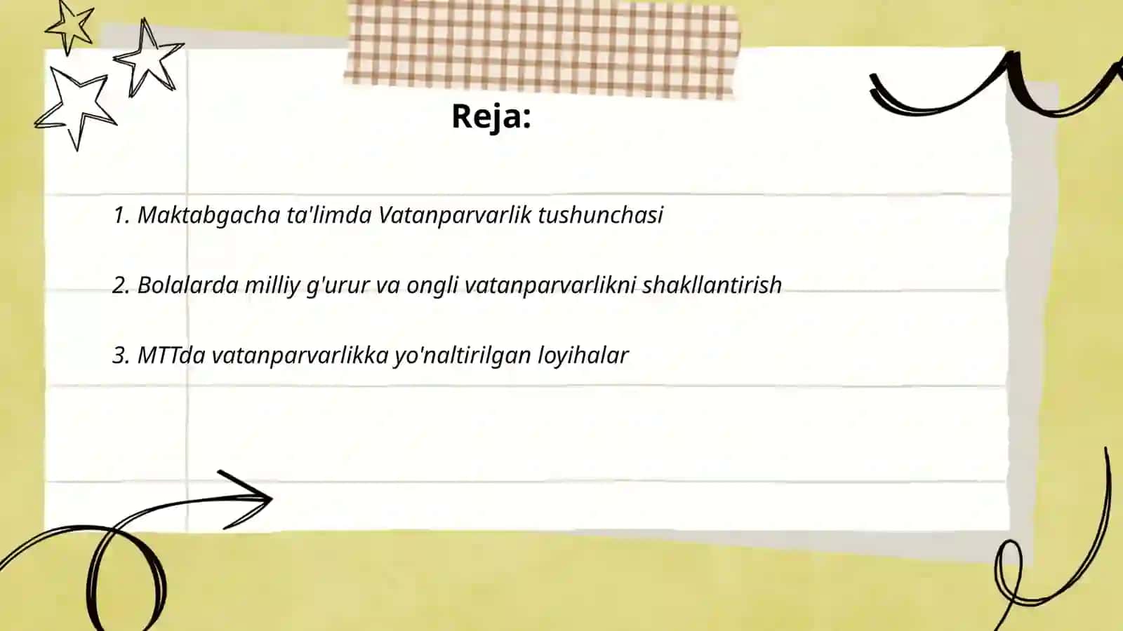 Bolalarni vatanparvarlik ruhida tarbiyalashda MTTning o'rni 2