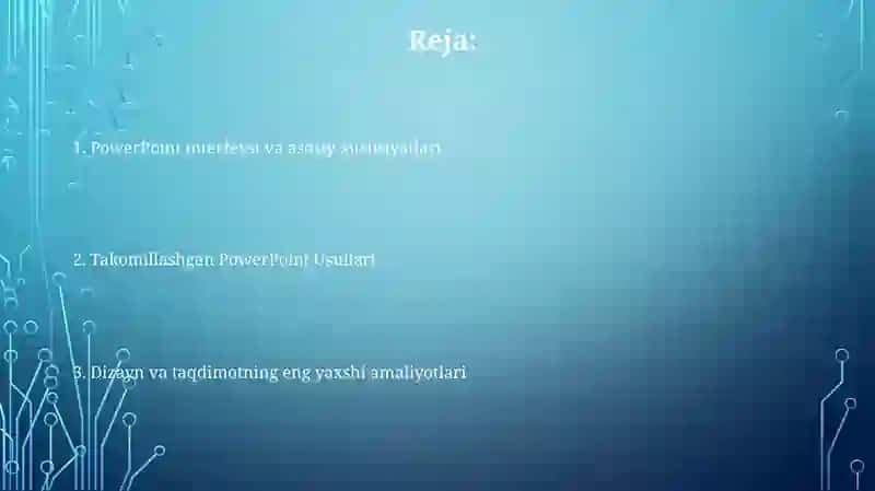 Power Point dasturi misolida 2
