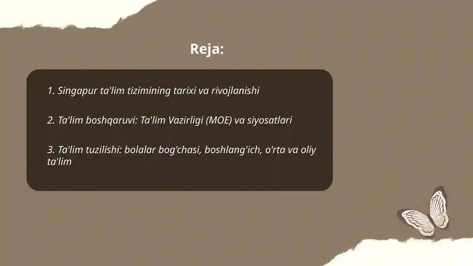 Singapur talim tizimi 2