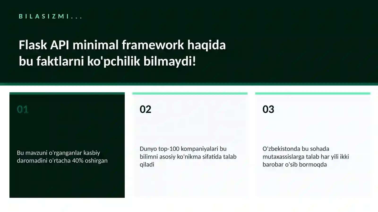 Flask API minimal framework 2