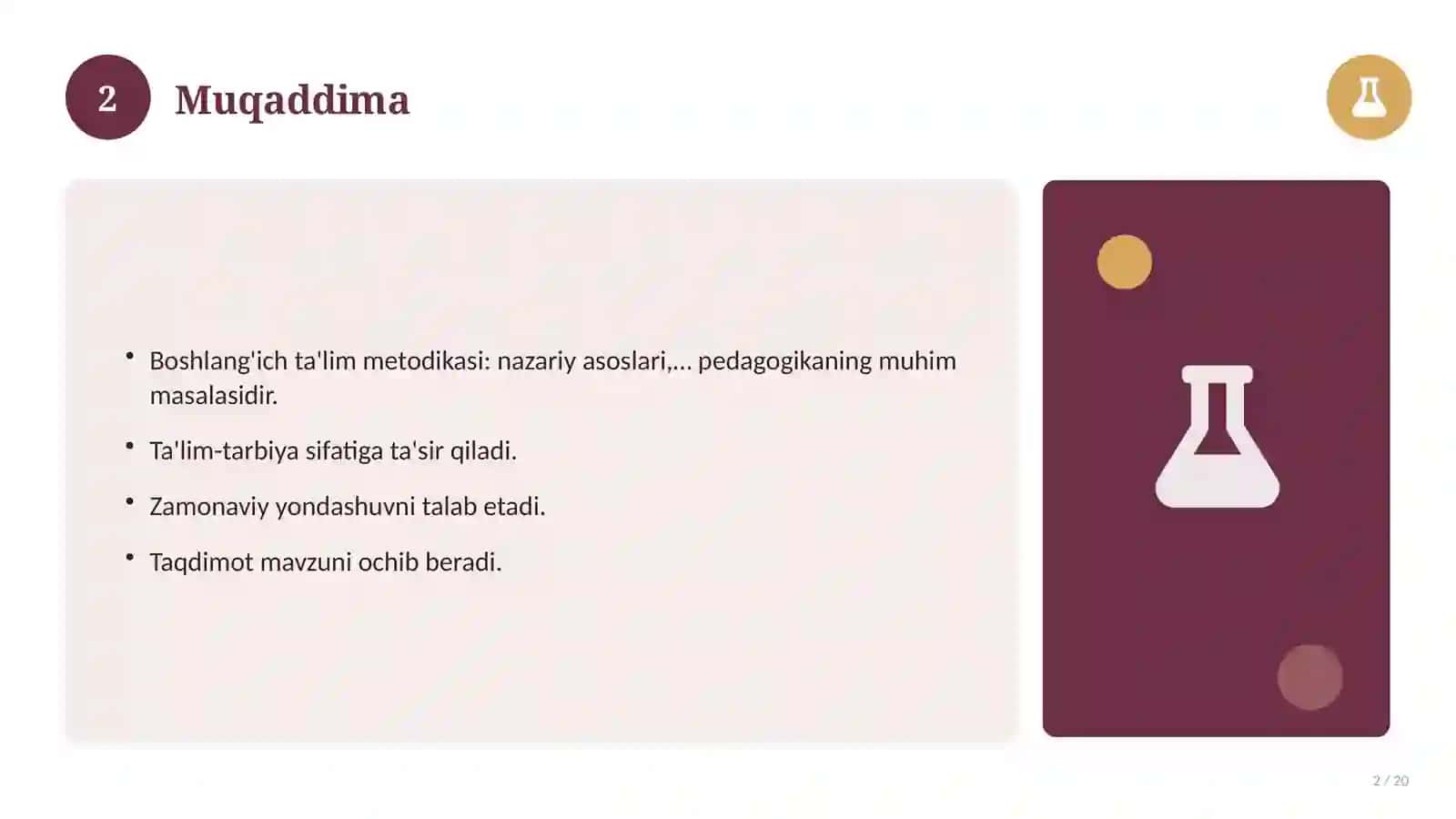 Boshlang'ich ta'lim metodikasi: nazariy asoslari, zamonaviy yondashuvda 2