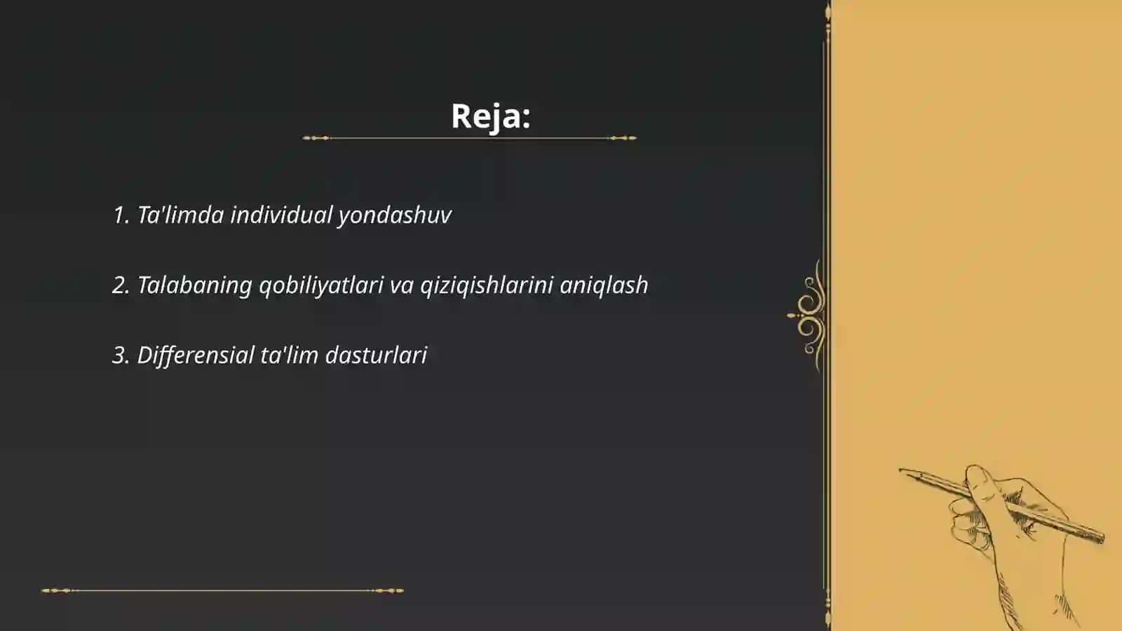 Ta'limda individual yondashuv 2