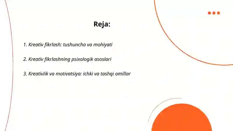 Kreativ fikrlash va uni rivojlantirish yoʻllari 2