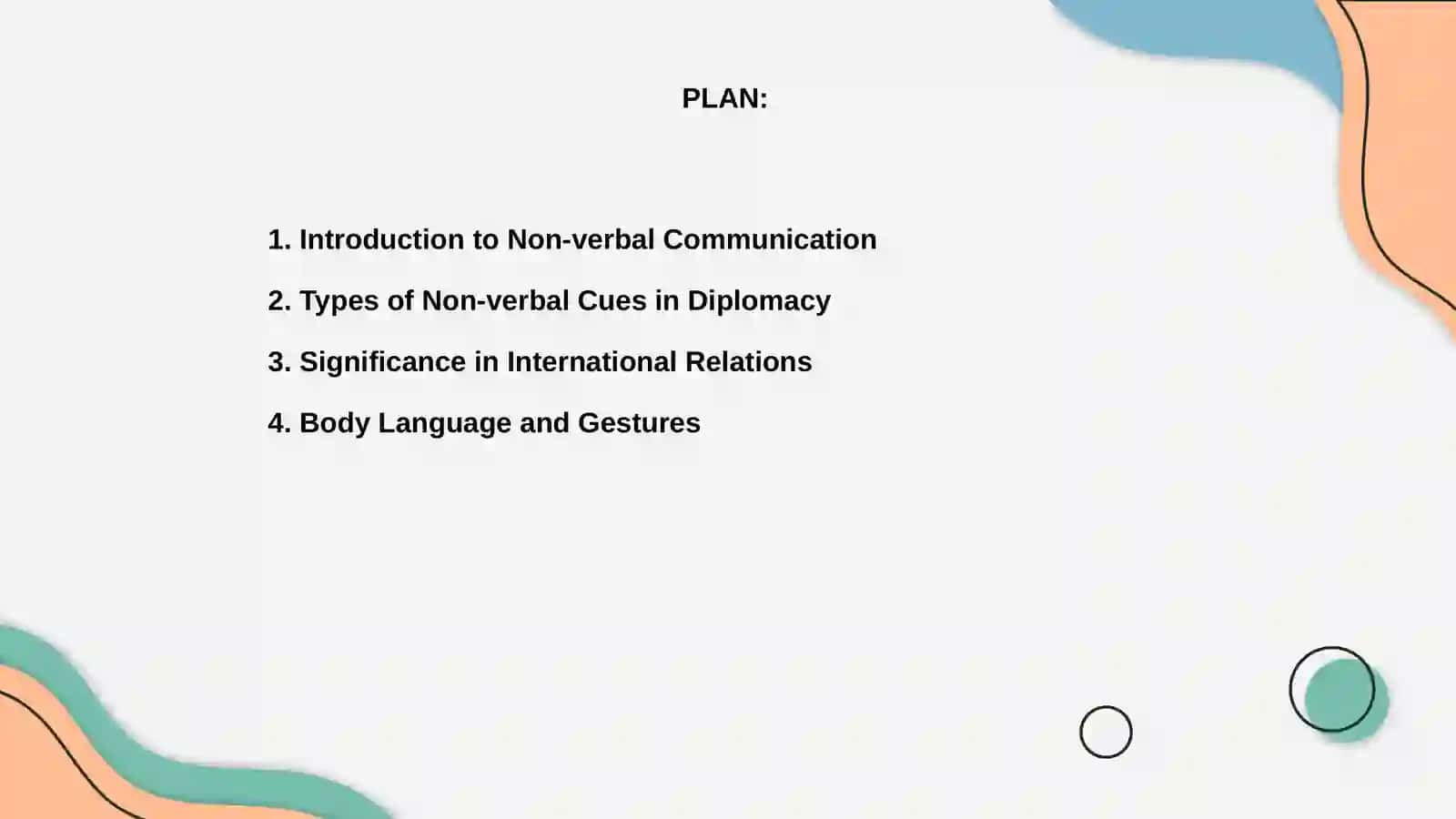 Non-verbal communication in international relations 2