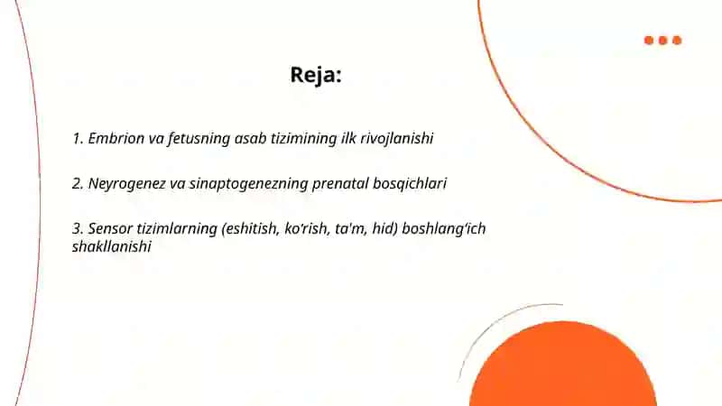 Antenifezning ilk bosqichlarida insonning psixik rivojlanishida xos xususiyatlari 2