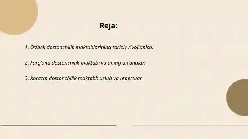 Oʻzbek dostonchilik maktablari va dostonchilik anʼanalari 2