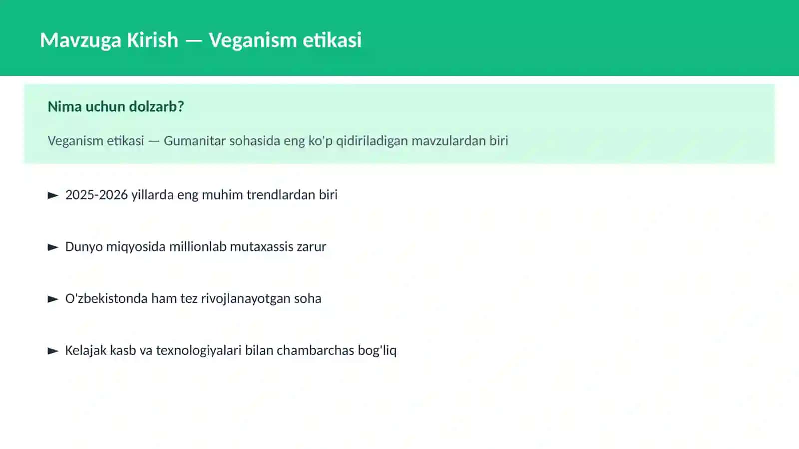 Veganism etikasi 2