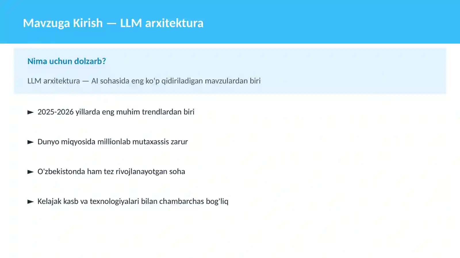 LLM arxitektura 2