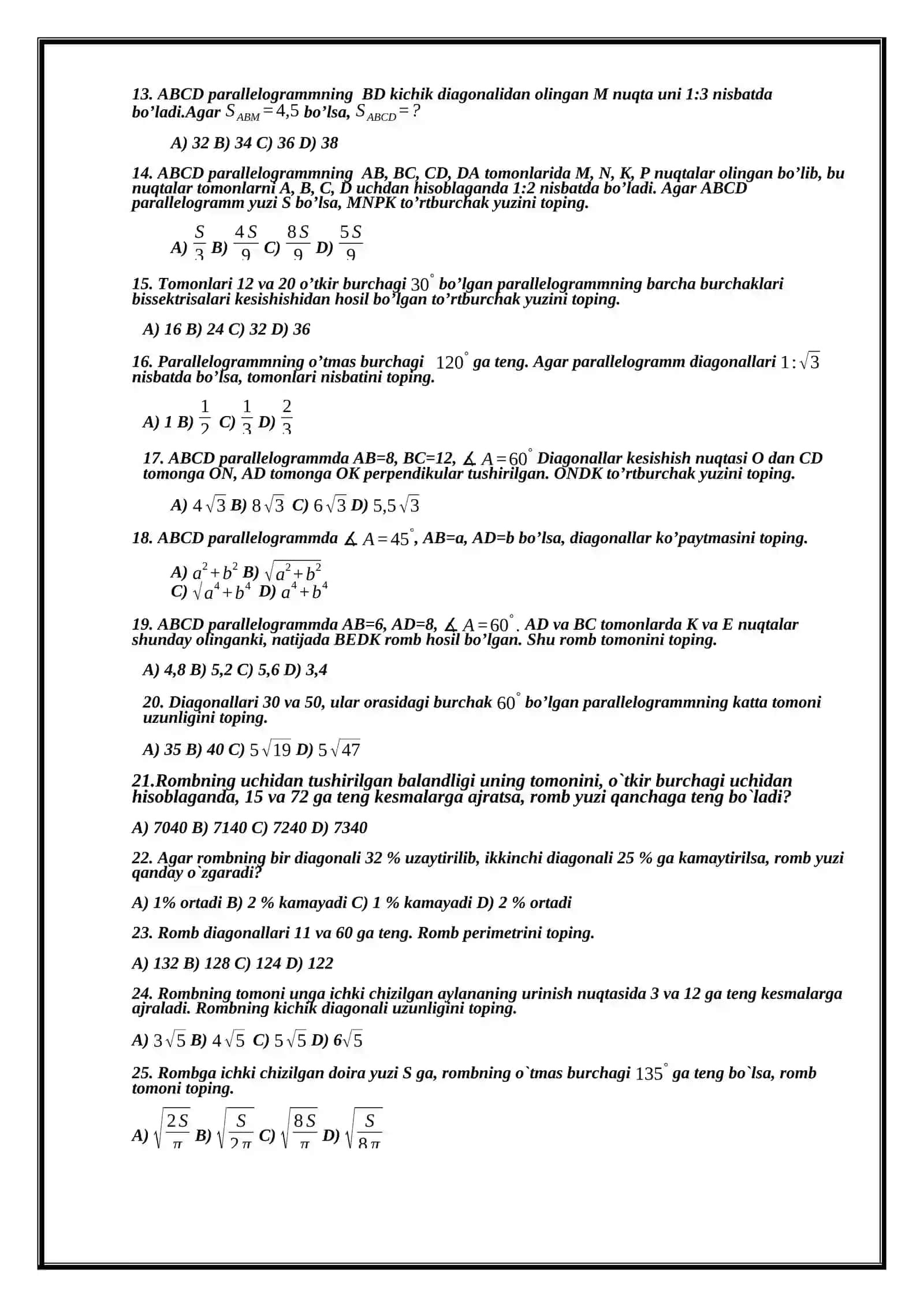 8-SINF GEOMETRIYA TEST 2