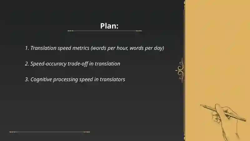 Translation speed metrics 2