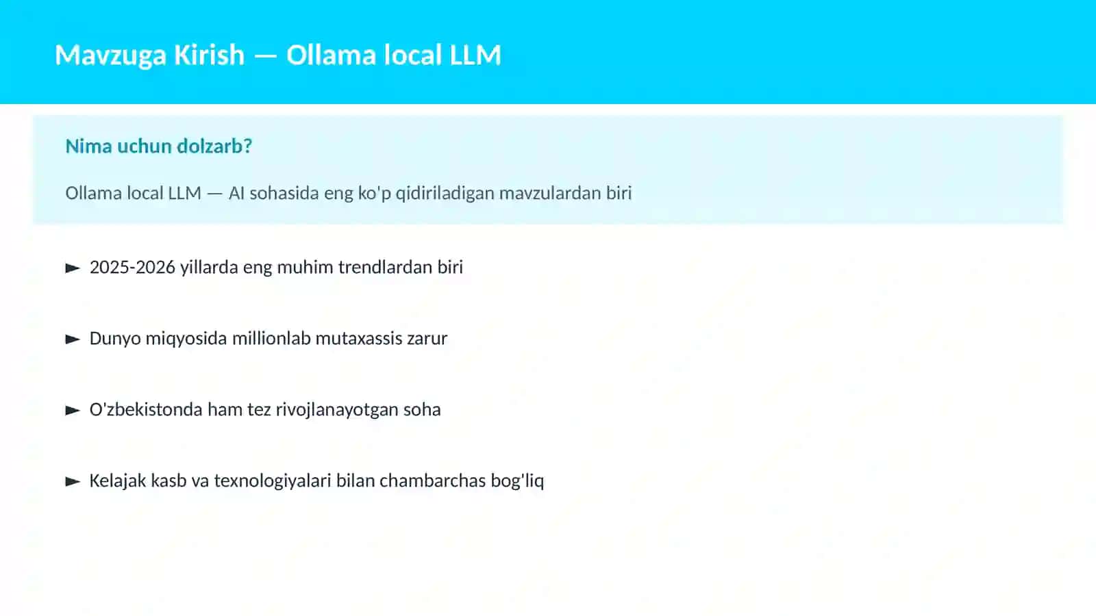 Ollama local LLM 2