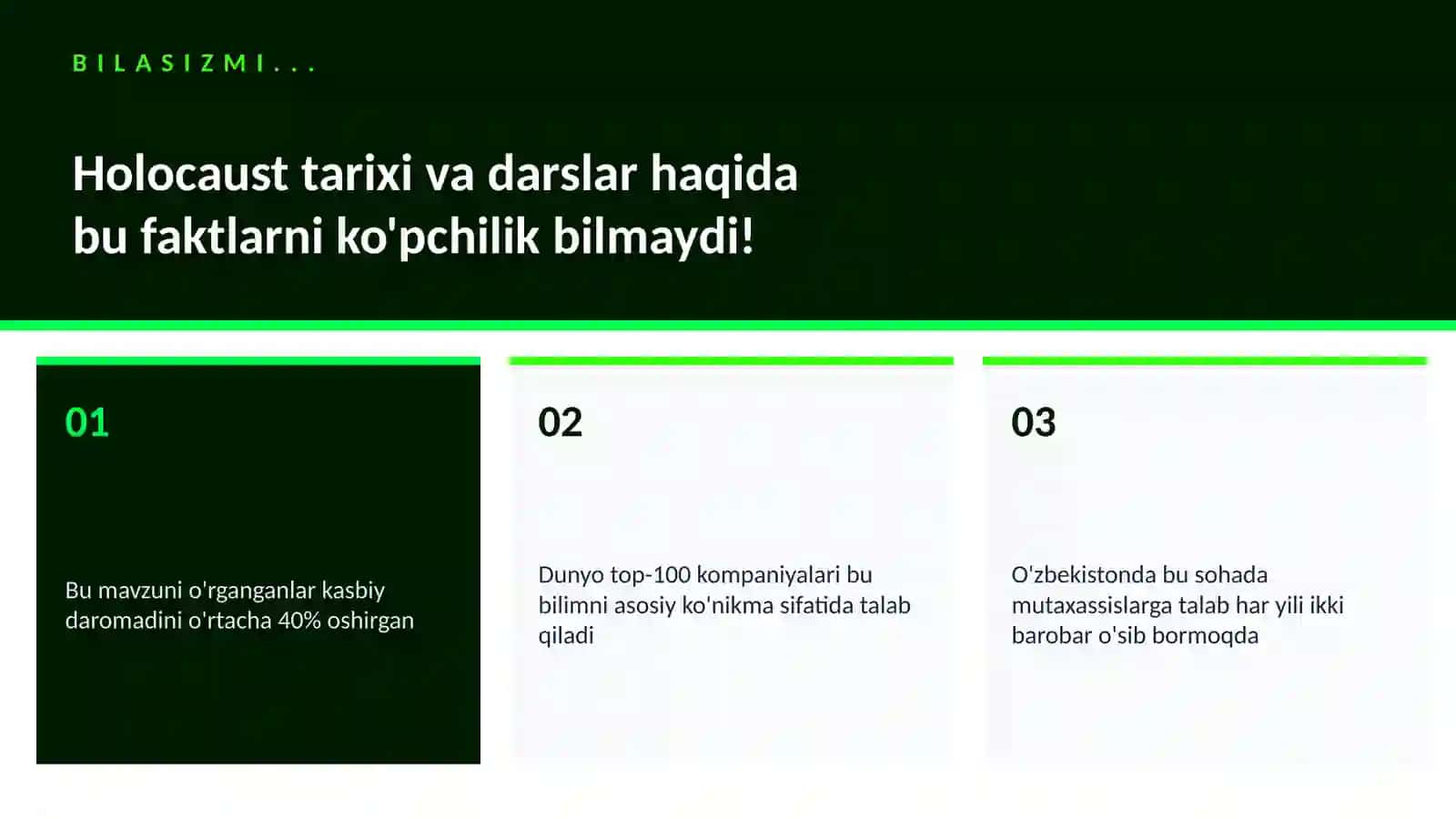 Holocaust tarixi va darslar 2