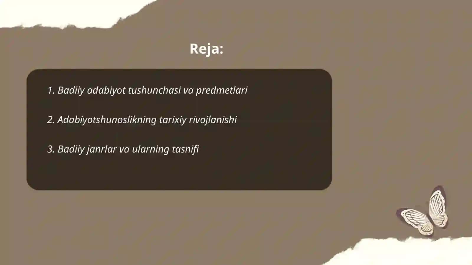 Adabiyotshunoslik badiiy adabiyot toʻgʻrisidagi fan 2