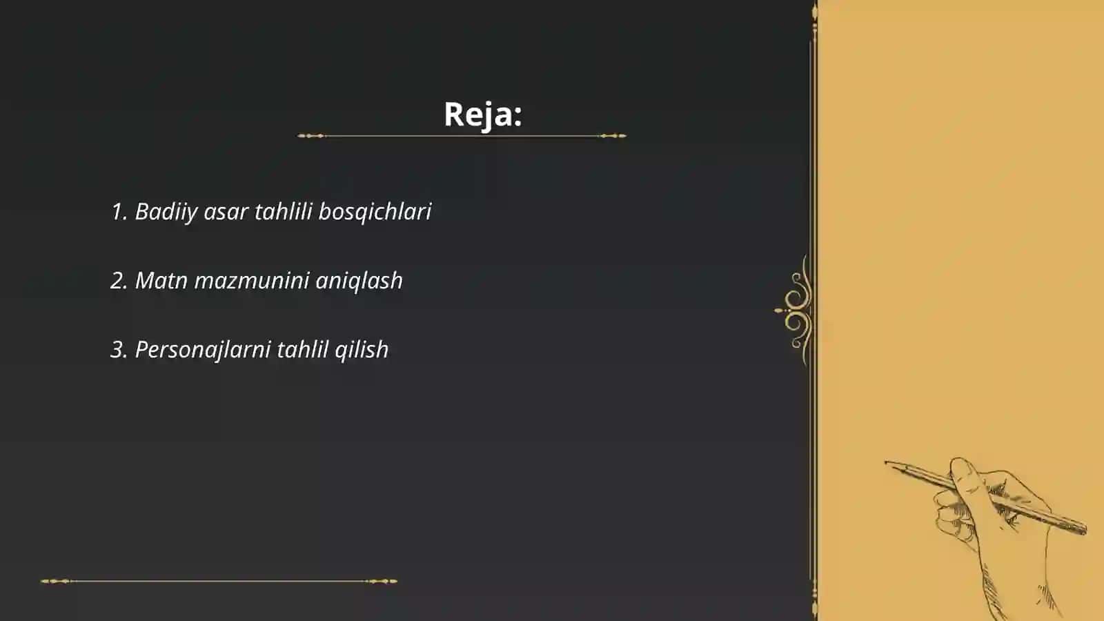 Adabiyot darslarida badiiy asar matni bilan ishlash bosqichlari 2