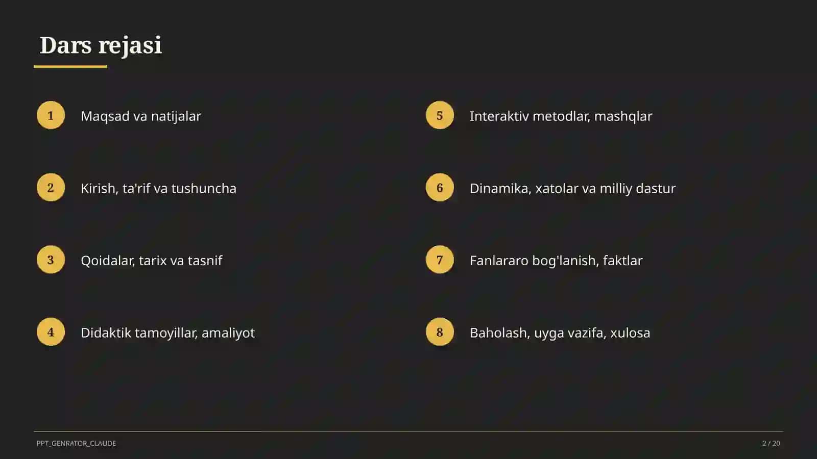 Moddalar va ularning xossalari: sof modda va aralashma (7-sinf) Kimyo 2