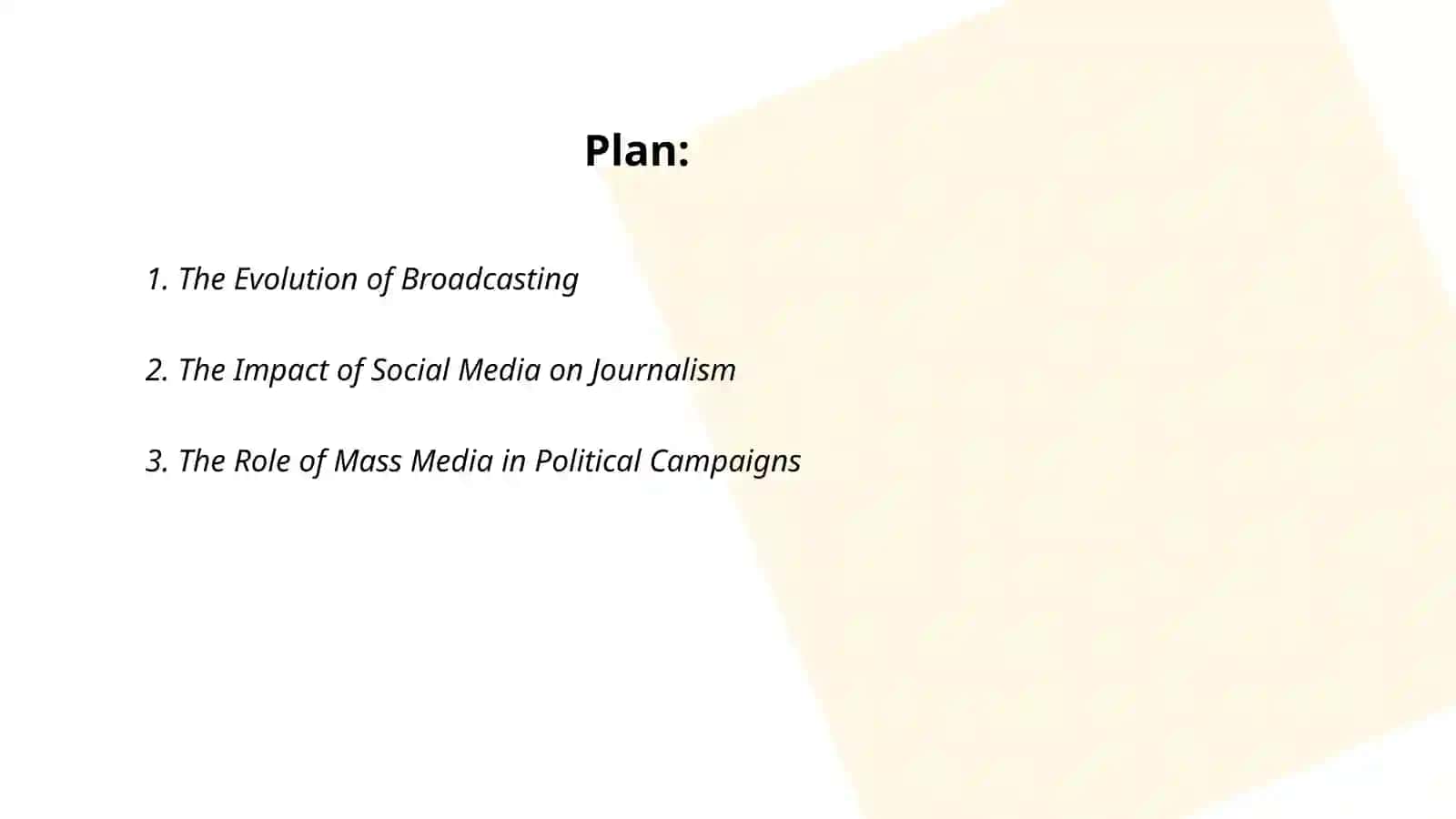Mass Media Evolution 2