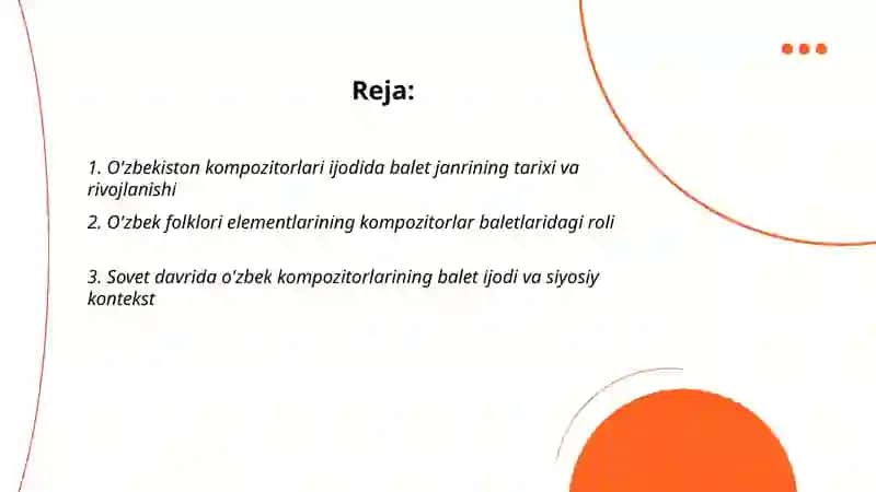 O'zbekiston kompozitorlari ijodida balet janri 2