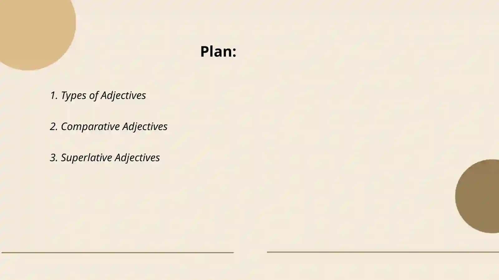 Types of Adjectives 2