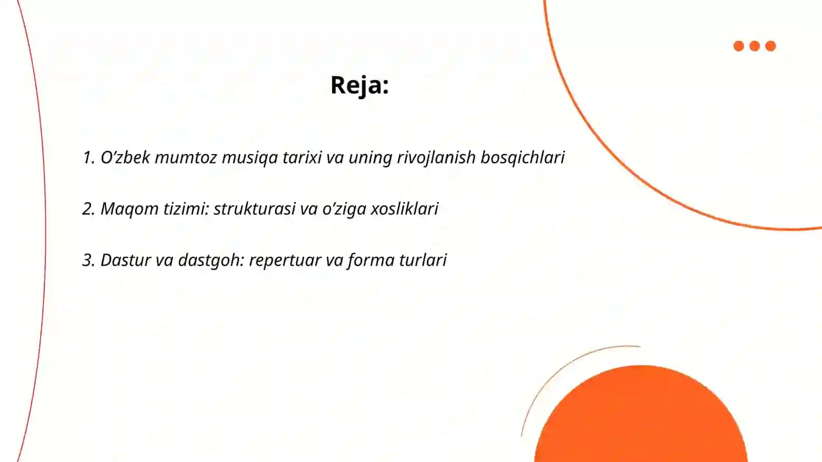 O’zbek mumtoz musiqiy xazinasi va uning o’ziga xos xususiyatlari 2