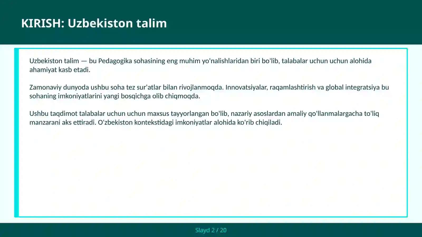 Uzbekiston talim 2