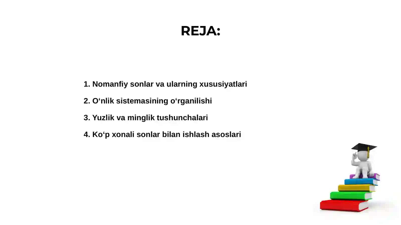 Nomanfiy sonlar ustida arifmetik amallarni oʻrgatish metodikasi 2