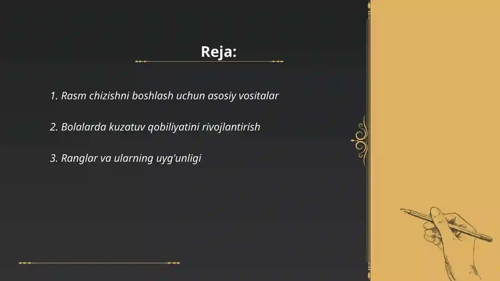 O'rta guruhda bolalarni rasm chizishga o'rgatish metodlari 2
