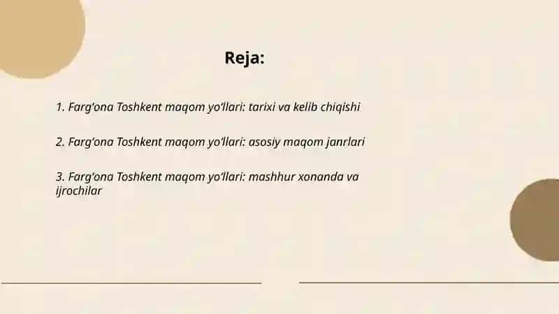 Fargʻona Toshkent maqom yoʻllari 2