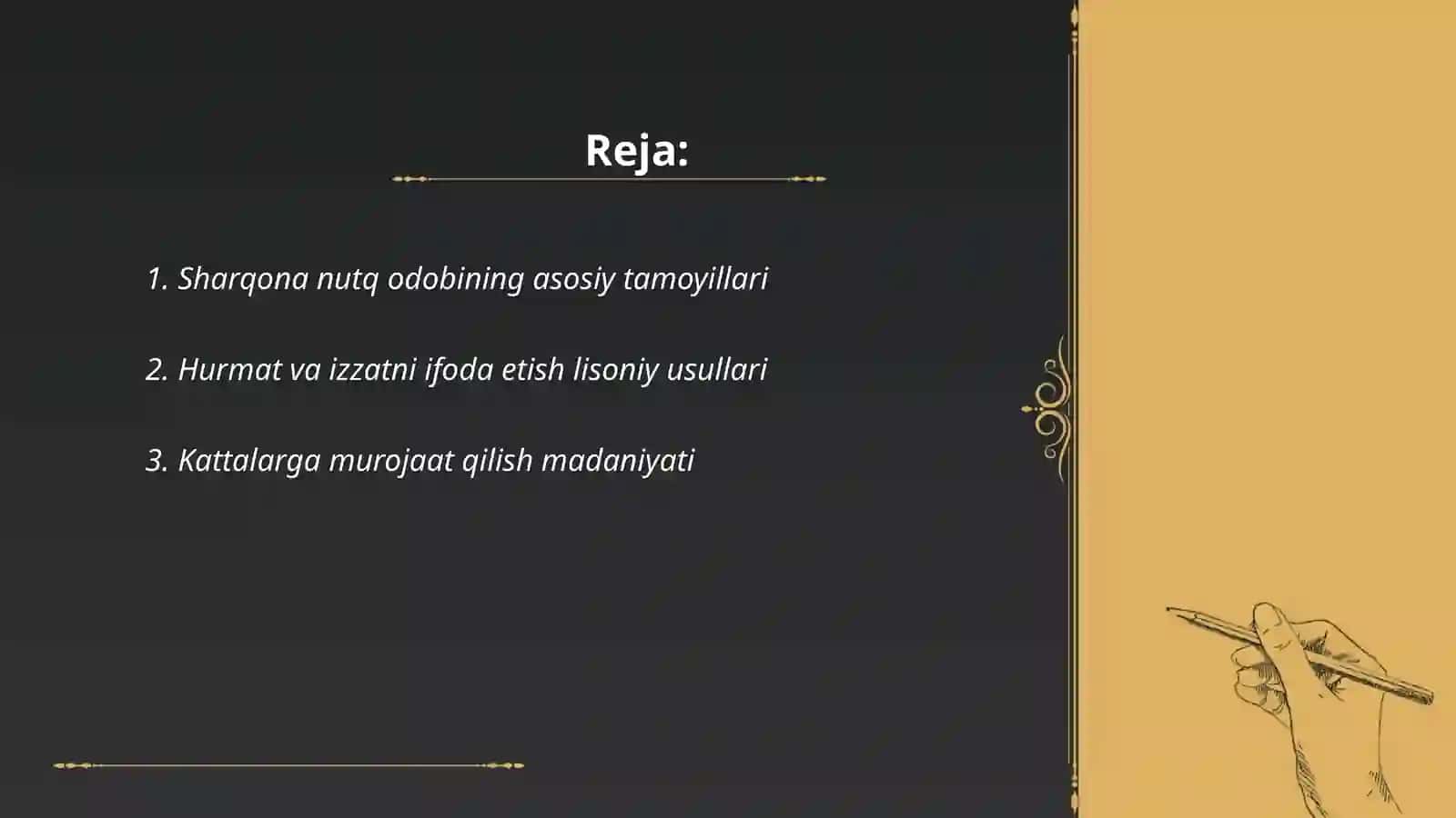 Sharq nutq odobi haqida 2