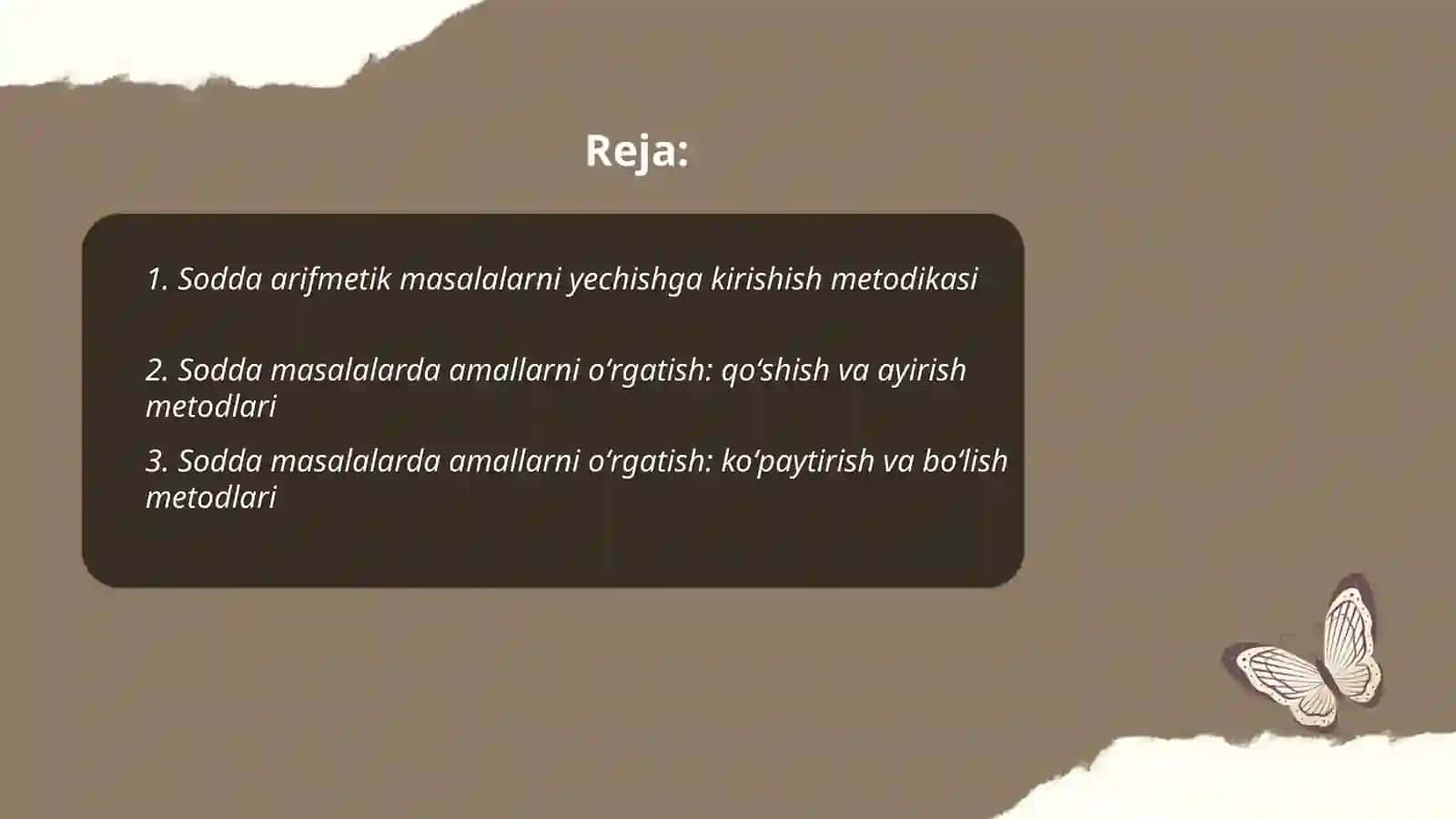 Arifmetik masalalar yechishga o'rgatish metodikasi 2