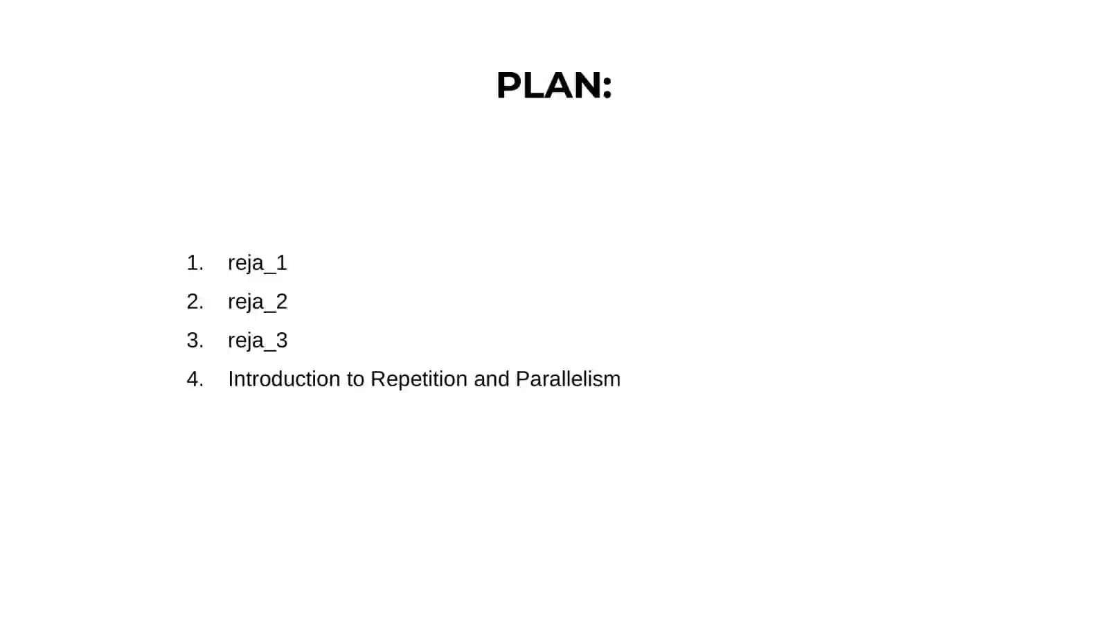 Repetition and Parallelism in Syntax 2
