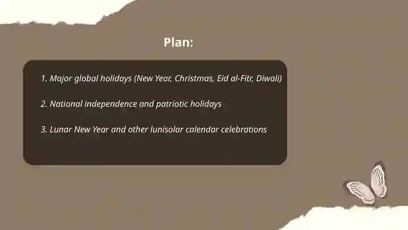 World Holidays 2