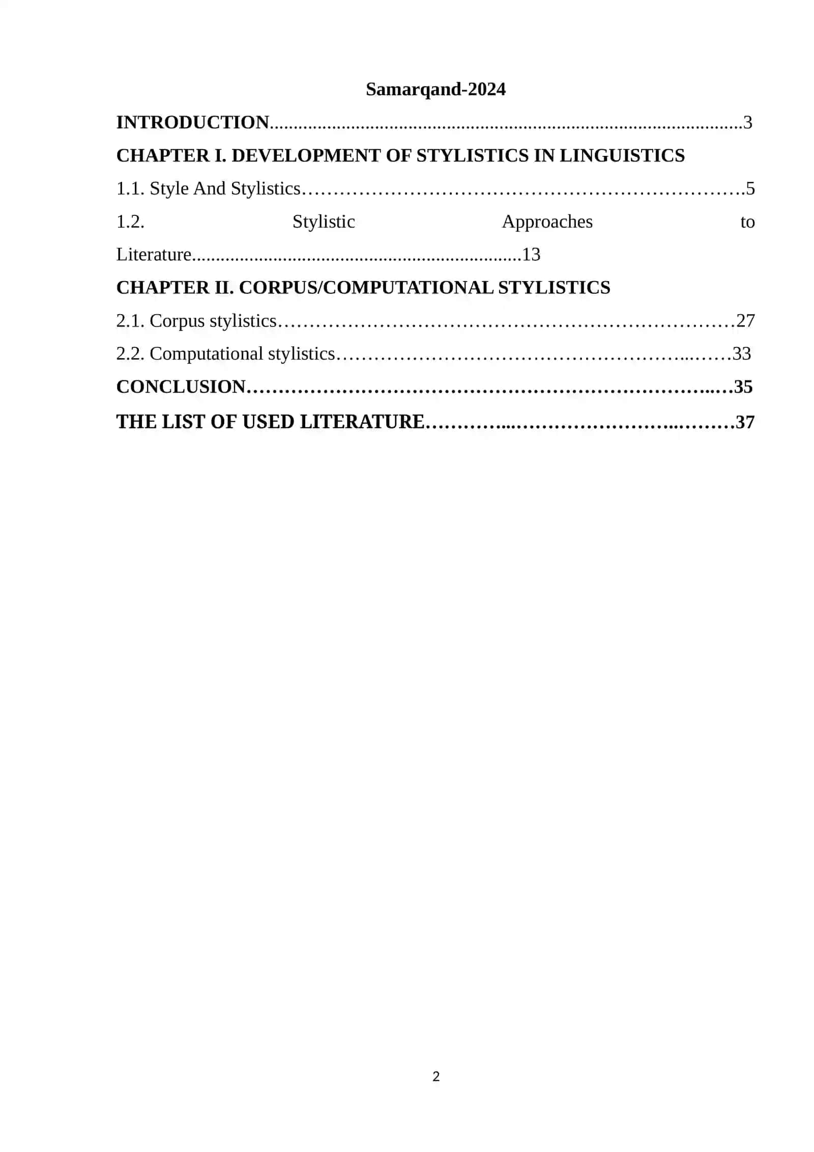 COURSE WORK 2