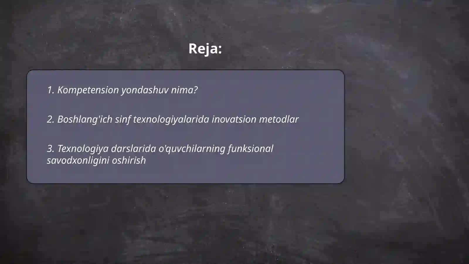 Boshlang'ich sinf texnologiya darslariga kompetension yondashuv 2