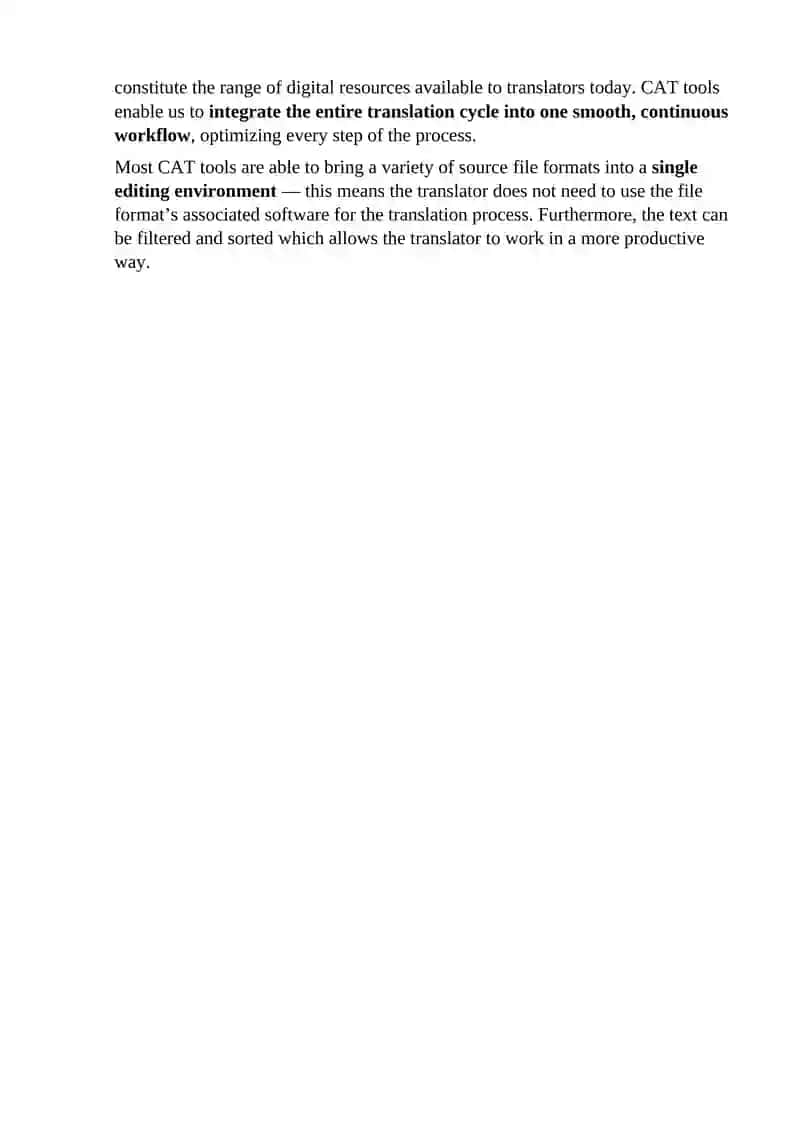 Computer-aided translation (CAT) 2