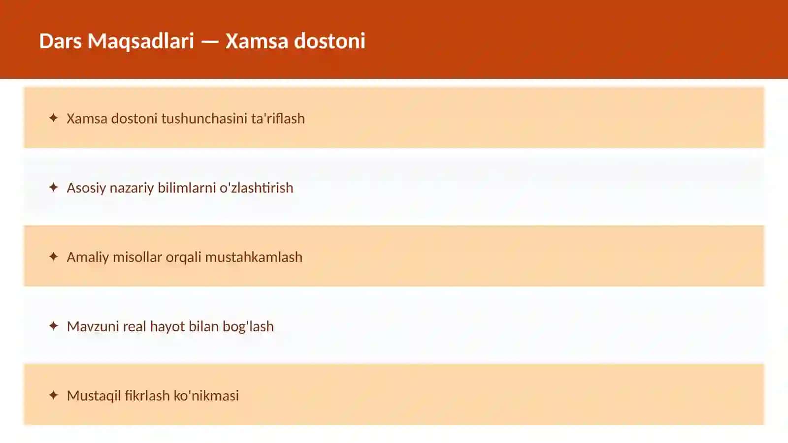 Xamsa dostoni dars ishlanmasi 2